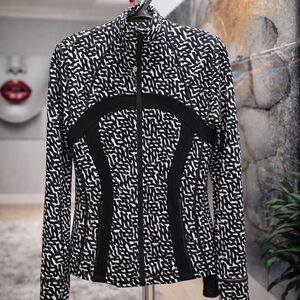 lululemon athletica Black and White Bomber Jacket